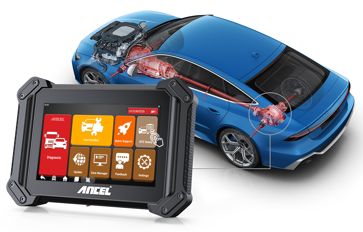 Ancel V6 pro HD car & truck diagnostic scanner diagnostic trouble codes query.